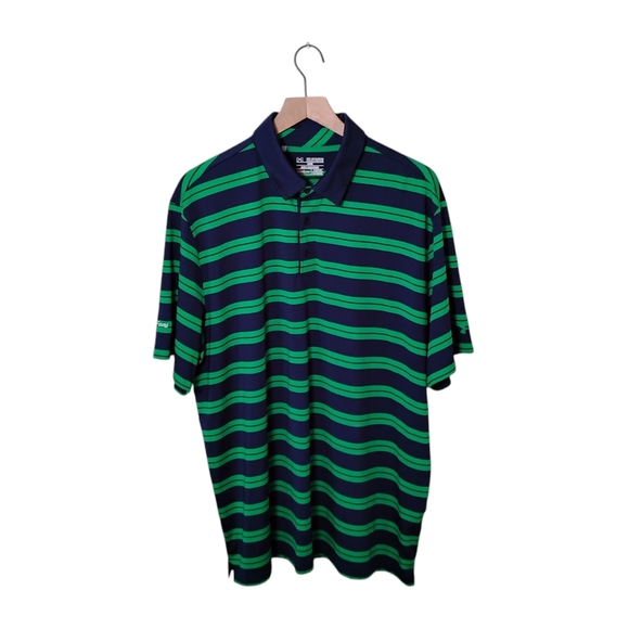 Under Armour Classic Green and Navy Polo Shirt - Picture 1 of 10